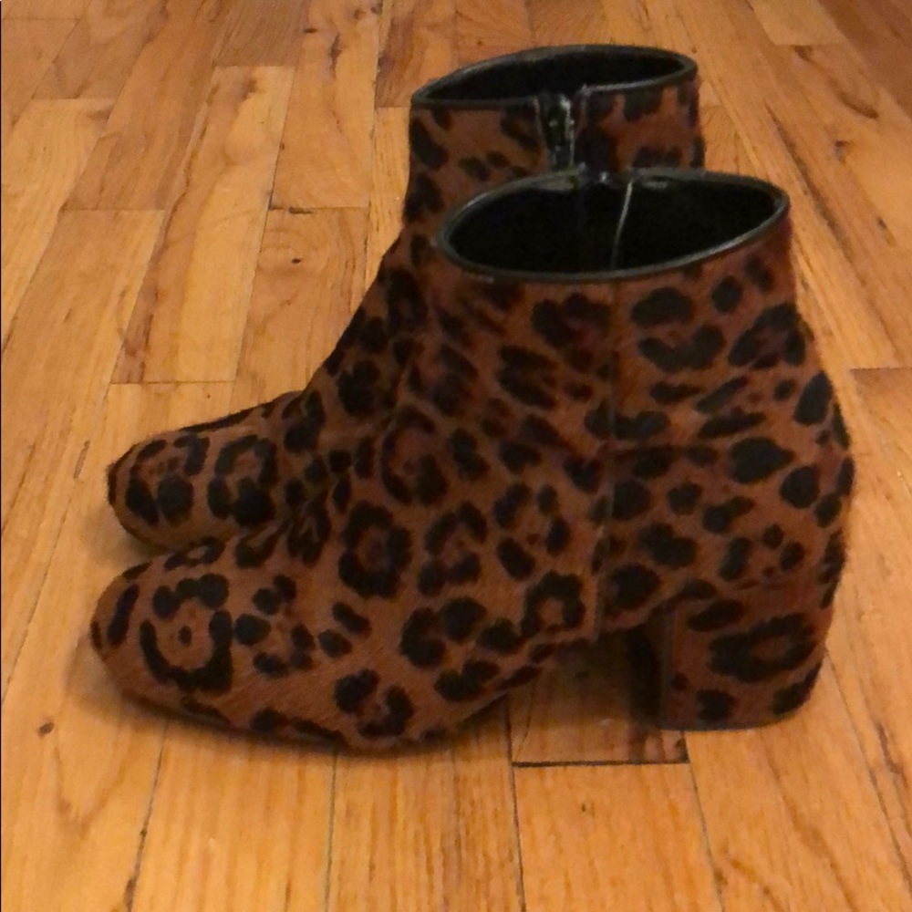 Zara Leopard Print Boots